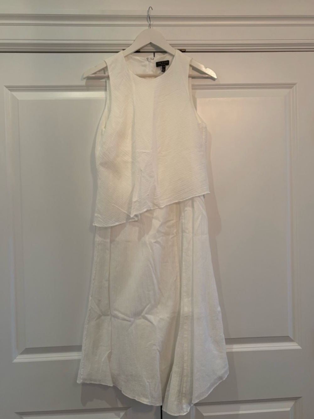 Rag & Bone White Layered Midi Dress